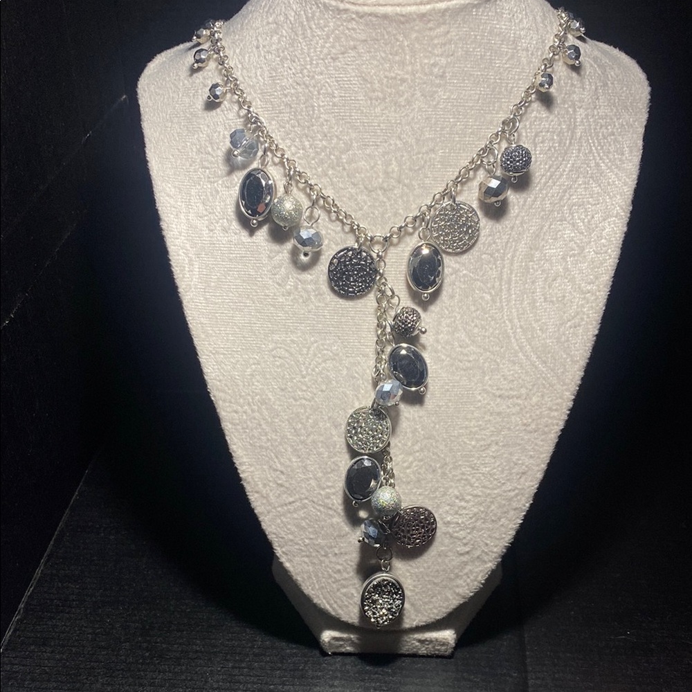 NY Collection Silver Charm Necklace